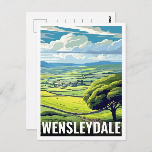 Wensleydale Yorkshire England - Geschenke Postkarte (Vorne/Hinten)