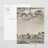 Wentworth Hall, Hütten Postkarte (Vorne/Hinten)
