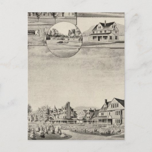 Wentworth Hall, Hütten Postkarte (Vorderseite)