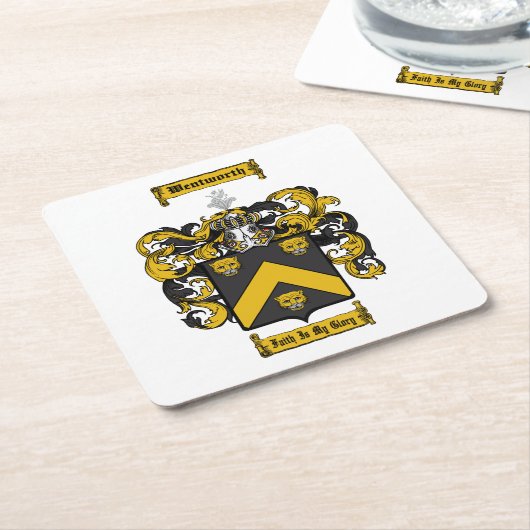 Wentworth Rechteckiger Pappuntersetzer (angewinkelt)