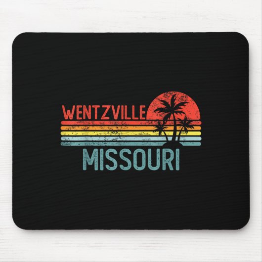 Wentzville Missouri Funny Usa City Trip Home Roots Mousepad (Vorne)