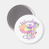 Wenzhou-China Magnet (Vorderseite/Rückseite)