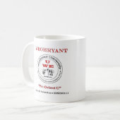 Weohryant Universität Kaffeetasse (Vorderseite Links)