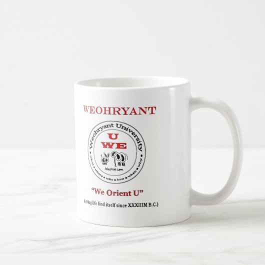 Weohryant Universität Kaffeetasse (Rechts)