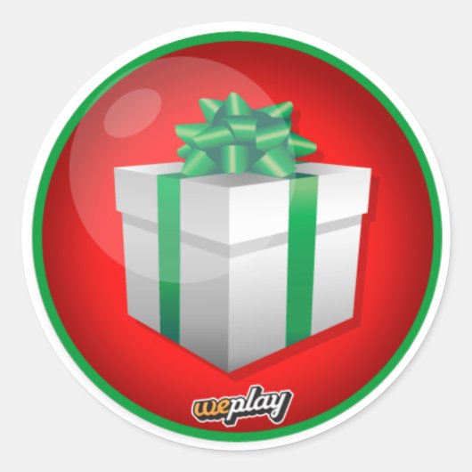 Weplay Props Serie 1 - Geschenkt Runder Aufkleber (Vorderseite)