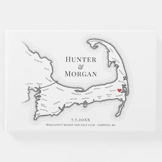 Wequassett Resort Cape Cod Wedding Gästebuch (Vorderseite)