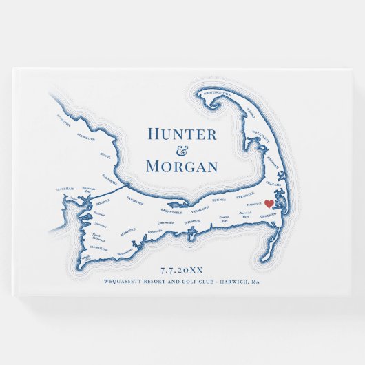 Wequassett Resort Cape Cod Wedding Gästebuch (Vorderseite)