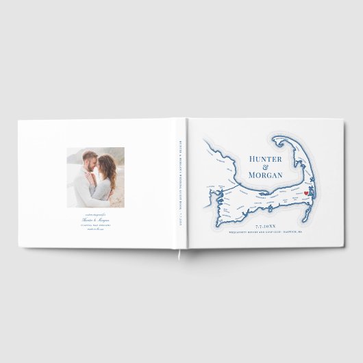 Wequassett Resort Cape Cod Wedding Gästebuch (Voll)