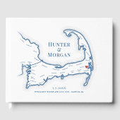 Wequassett Resort Cape Cod Wedding Gästebuch (Vorderseite)