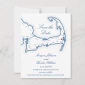 Wequassett Resort Cape Cod Wedding Save The Date (Vorderseite)