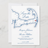 Wequassett Resort Hochzeit Save the Date (Vorderseite)