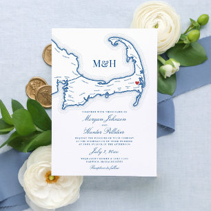 Wequassett Resort Hochzeitseinladung Cape Cod Einladung