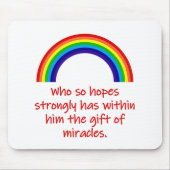 Wer also so stark hofft mousepad (Vorne)