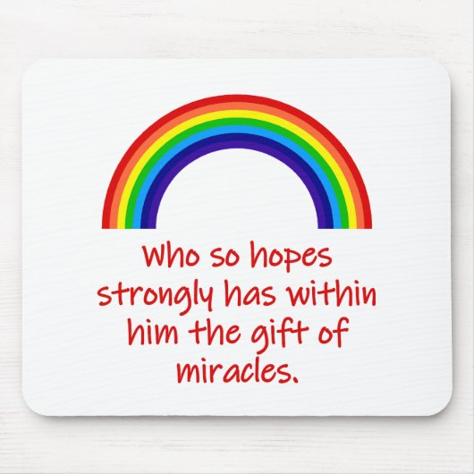 Wer also so stark hofft mousepad (Vorne)