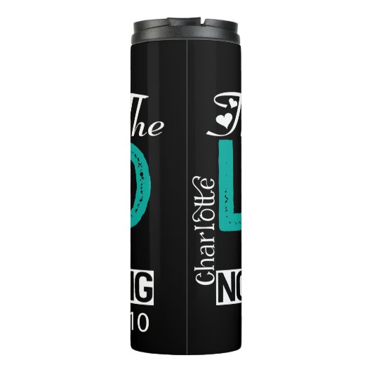 Wer an den Herrn glaubt Thermosbecher (Rückseite)