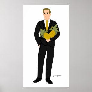 Wer Ananas Liebe Poster