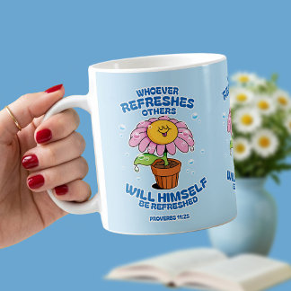 Wer andere erfrischt, wird selbst erfrischt kaffeetasse