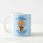 Wer andere erfrischt, wird selbst erfrischt kaffeetasse (Links)