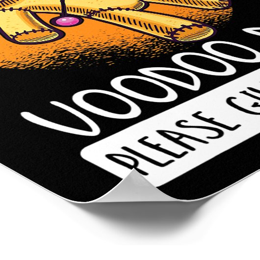 Wer auch immer meine Voodoo-Puppe hat, gibt ihm ei Poster (Ecke)