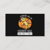 Wer auch immer meine Voodoo-Puppe hat, gibt ihm ei Visitenkarte (Rückseite)