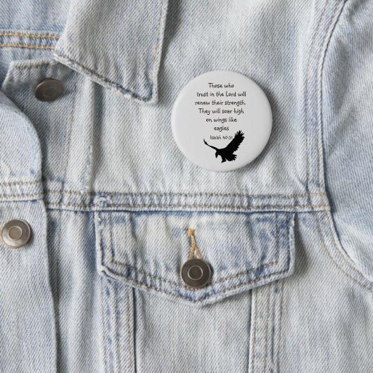 Wer auf die Lord Scripture Inspiration vertraut Button (Beispiel)