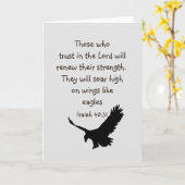 Wer auf die Lord Scripture Inspiration vertraut Karte (Gelbe Blume)