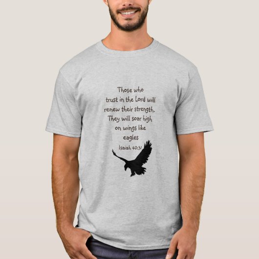 Wer auf die Lord Scripture Inspiration vertraut T-Shirt (Vorderseite)