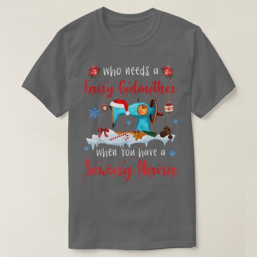 Wer beim Nähen eine leidenschaftliche Mutter brauc T-Shirt (Design vorne)