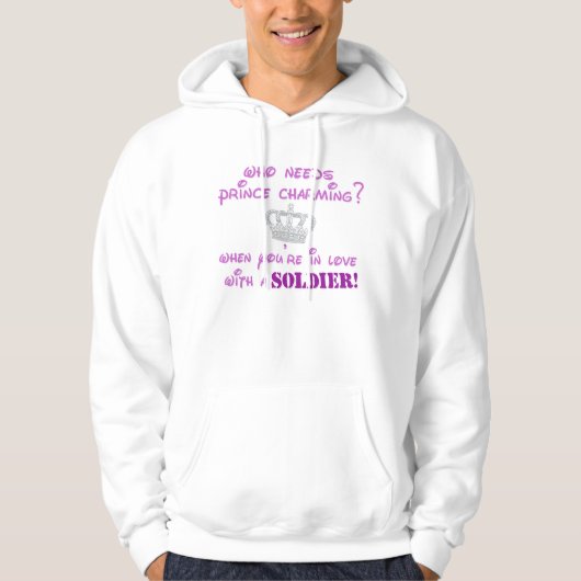 Wer benötigt Märchenprinzen? Hoodie (Vorderseite)