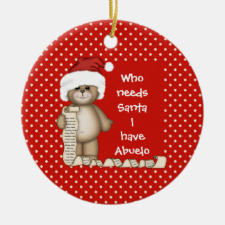 Wer benötigt Sankt… Abuelo Weihnachtsverzierung Keramik Ornament