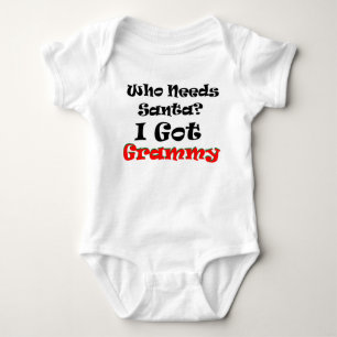 Wer benötigt Sankt? Ich got Grammy! Baby Strampler