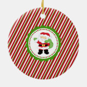 Wer benötigt Sankt… Pappa-Weihnachtsverzierung Keramik Ornament (Hinten)