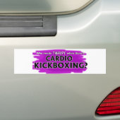 Wer benötigt Therapie, wenn es Herz Kickboxing Autoaufkleber (Auf Auto)