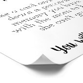 Wer bin ich? Babydusche Spielesignatur druckbar Poster (Ecke)