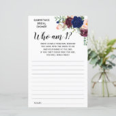 Wer bin ich? Brautparty Englisch Spanisch (Stehend Vorderseite)