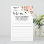 Wer bin ich? Brautparty Englisch Spanisch (Stehend Vorderseite)