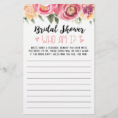 Wer bin ich Brautparty oder Hen Party (Vorderseite)