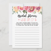 Wer bin ich Brautparty oder Hen Party Game Card Einladung (Vorderseite)