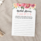 Wer bin ich Brautparty oder Hen Party Game Card Einladung