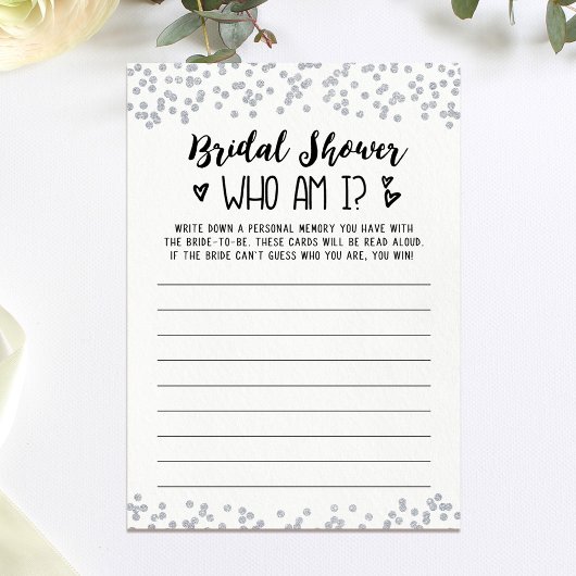 Wer bin ich Brautparty oder Hen Party Game Card Einladung