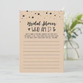 Wer bin ich Brautparty oder Hen Party Game Card Einladung (Stehend Vorderseite)