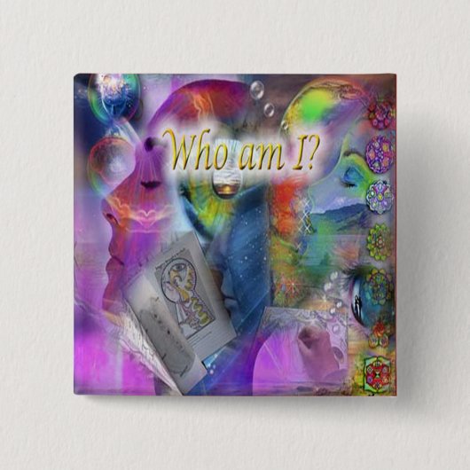 Wer bin ich? button (Vorderseite)