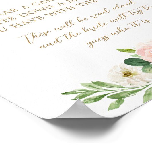 Wer bin ich ein Gedächtnis mit dem Bride Game Sign Poster (Ecke)