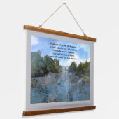 Wer bin ich heute Inspiration Zitat Wandteppich Mit Holzrahmen (Gewinkelt)