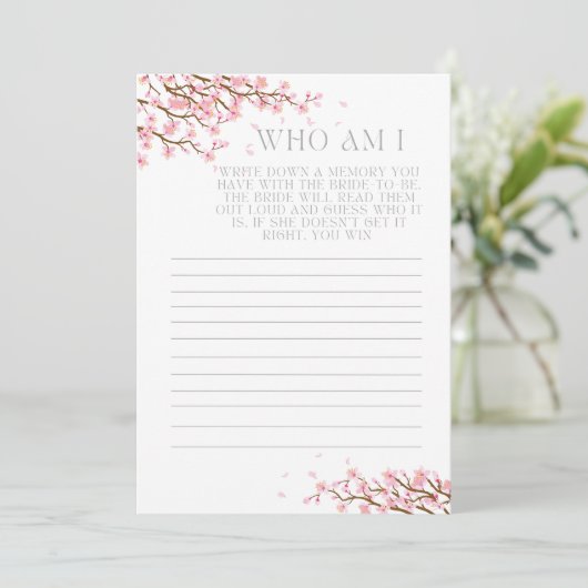 Wer bin ich im Gedächtnis, wie ich das Brautparty- Dankeskarte (Stehend Vorderseite)