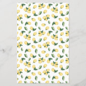 Wer bin ich? Lemon Brautparty Game Card Flyer (Hinten)