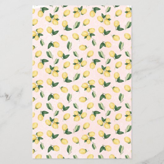 Wer bin ich? Lemon Pink Brautparty Game Card Flyer (Hinten)