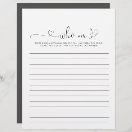 Wer bin ich Liebe Extravagant Script Brautparty Ga