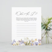 Wer bin ich Lila Brautparty-Spieler (Stehend Vorderseite)