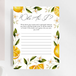 Wer bin ich Main Squeeze Cirtus Brautparty Game